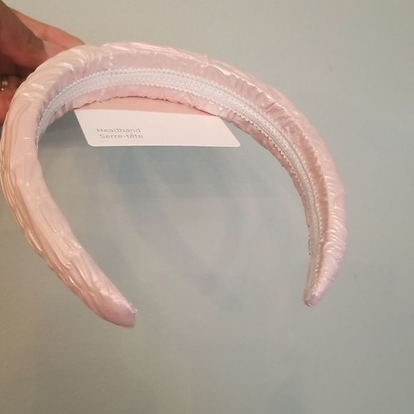 Sophi Pink Irredescent Ruched Puffy Headband NWT Elegant - Picture 4 of 4